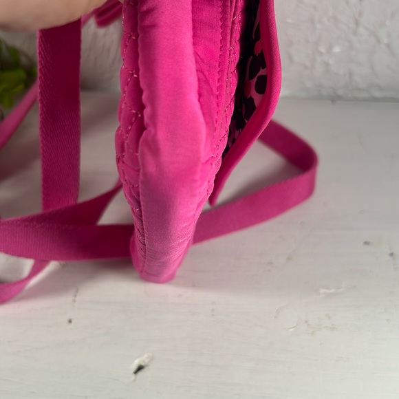 Vera Bradley Pink Quilted Crossbody Bag Barbie Pink Bag Vera Bradley Crossbody - Picture 4 of 15